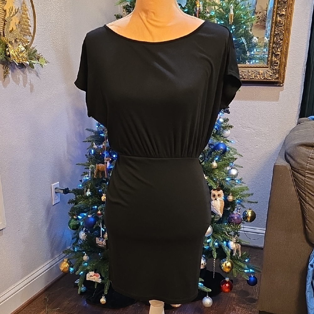 She + Sky Black Fitted Women's Dress Size Small